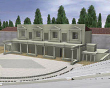 d reconstruction of theatre of Dionysus